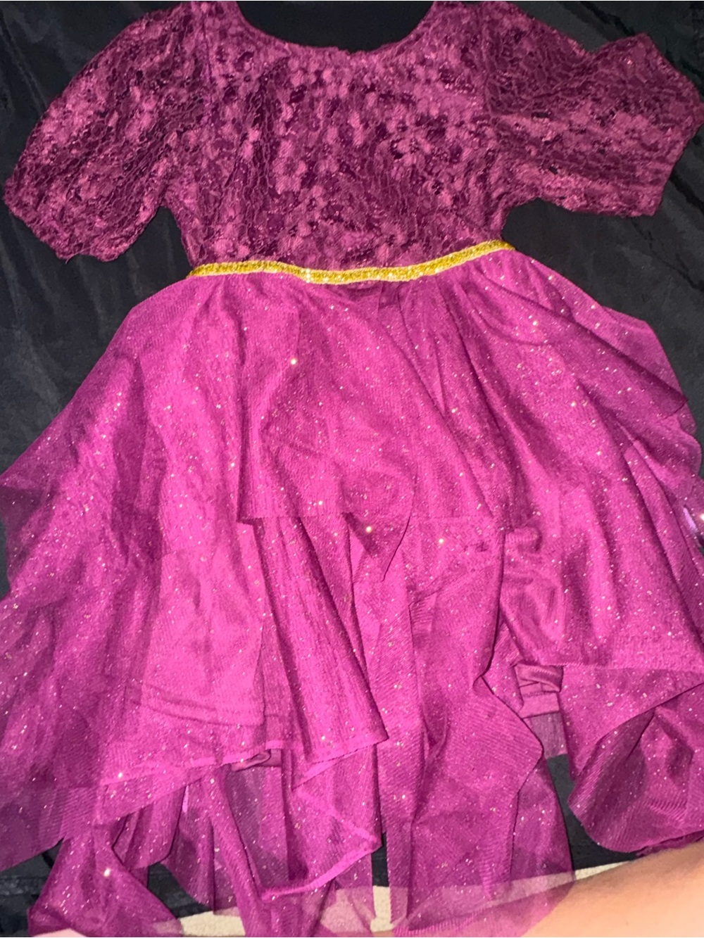 Girls' Sparkle Fuchsia Party Costume Dress